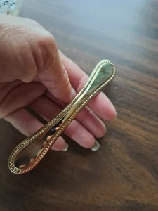 Amerock BP223-3 Polished Brass Gold 3"cc Arch Cabinet Handle Pulls Beaded Lot 5 - Picture 1 of 6