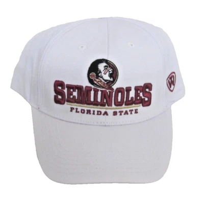 Sombrero ajustable estructurado blanco Florida State Seminoles de Top of the World Foto 1 de 4