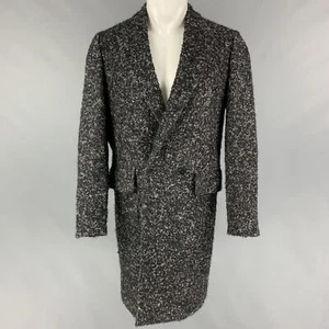 PS by PAUL SMITH Size S Black Grey Tweed Wool Blend Coat - Picture 1 of 7