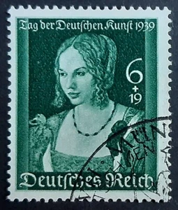 Germany Third Reich 1939 SG688 6pf + 19pf green, German Art Day (Dürer), FU - Picture 1 of 1