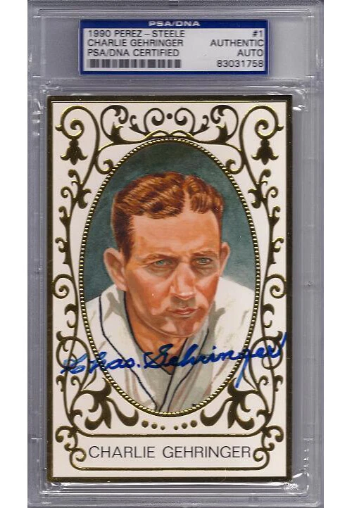 Charlie Gehringer Signed Perez Steele M.W. - PSA DNA - Image 1 of 1