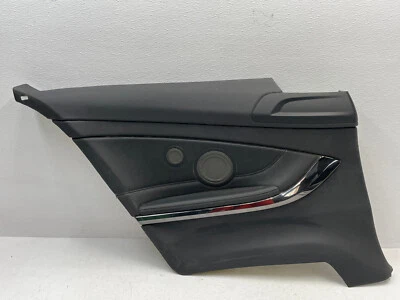 Panel de cubierta de cuarto de puerta interior trasera izquierda 15-17 BMW M4 F82 negro 1525 OEM Foto 1 de 4