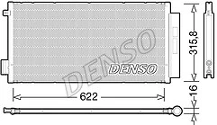 Brand New Genuine Fiat 500L Fiat tipo Denso DCN09044 A/C Condenser - Image 1 of 1