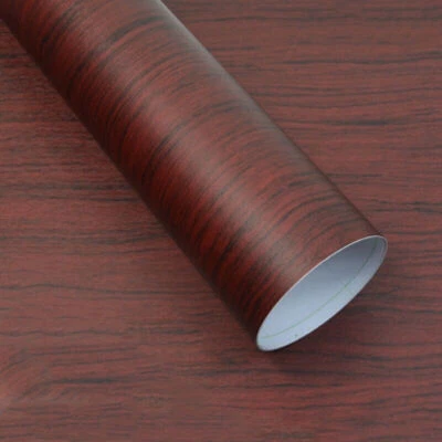 Hoja de calcomanías adhesivas envolventes de vinilo grano texturizado madera estilo interior de automóvil hágalo usted mismo 1 pieza Foto 1 de 4