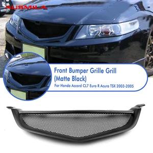 Front Grille Grill Cover For Honda Accord CL7 Euro R Acura TSX 2003-2005 2004 1x - Picture 1 of 15