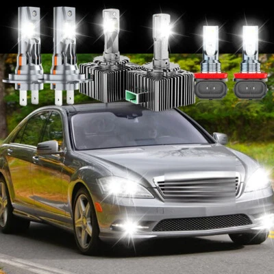 Faro delantero LED HID alto/bajo+niebla para Mercedes-Benz S550 2007-10 Foto 1 de 4