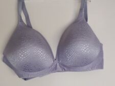 Warner's 01375 'Back to Smooth' Bra - 34C Seamless Lined No Wire LAVENDER 