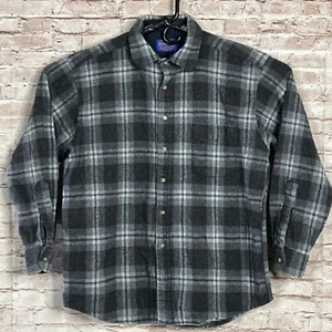 Camisa de manga larga Pendleton para hombre 100 % lana virgen premium grande encogida a pequeña - Imagen 1 de 9
