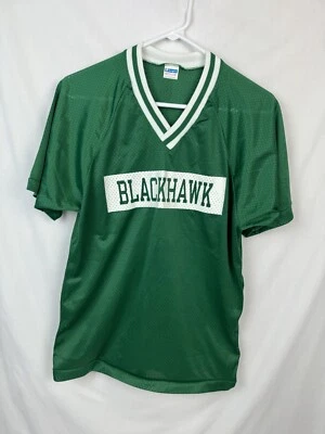 Camisa Jersey Vintage Champion Azul Bar Malla de Nylon Verde Medio EE. UU. AÑOS 70 80 Foto 1 de 4