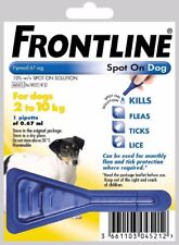 FRONTLINE SPOT ON FLEA TREATMENT FOR SMALL DOGS 2-10KG 1 TREATMENT FREE POST,,