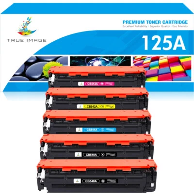 5x Toner Compatible for HP Color LaserJet CP1215 CP1515N CM1312 CM1312NFI 125A - Image 1 of 4