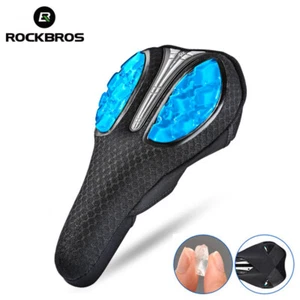 ROCKBROS Bike Saddle Cover Cycling Soft Silica Gel Pad Seat Mesh Cushion Cover - Picture 1 of 5