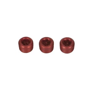 1/8 NPT rot Alu Sechskant Inbusschlüssel Blindstopfen Spund, Blocker Stecker Heizöl Adapter - Bild 1 von 1