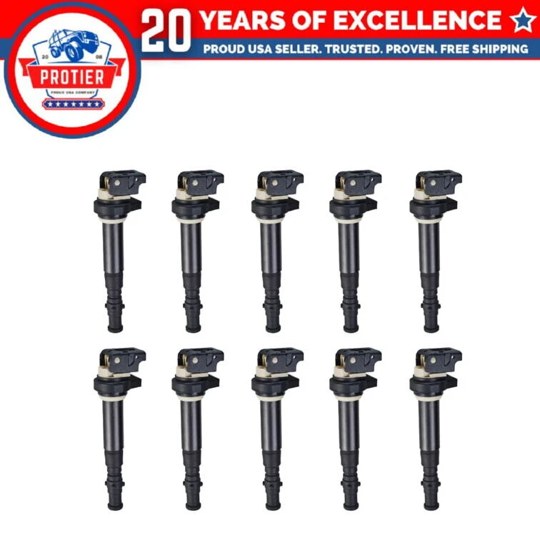 Juego de 10 bobinas de encendido compatibles con BMW M5 M6 5,0 L 2006 2007 2008 2009 2010 Foto 1 de 1