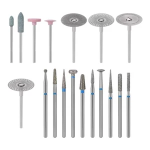 Kit spazzole lucidatura ruote silicone pietra dischi diamantati dentali lucidanti HP - Foto 1 di 17