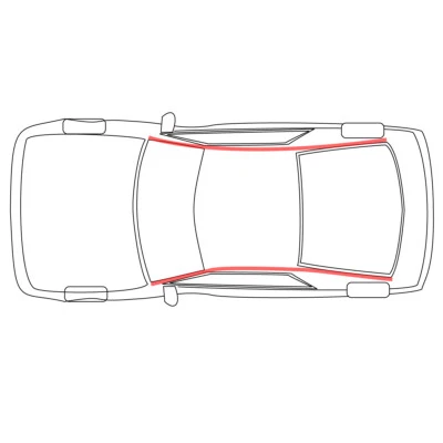 For Isuzu/Holden D-Max RC 2003 - '11 Lh Rh Roof Rubber Seal Weatherstrip Front - Image 1 of 4