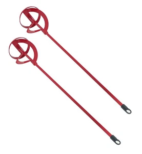 Juego de batidoras rojas 60 mm y 100 mm Colorquirl agitador de pegamento mezclador de pintura varilla de agitación - Imagen 1 de 5