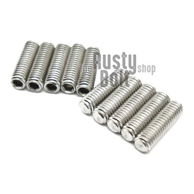 THE RUSTY BOLT SHOP M3 x 10mm, Socket Set Screw Flat Point, A2 304 18-8 Stainless Steel