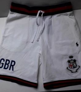 NEW TAG RALPH LAUREN GBR summer SMALL WHITE SHORTS POLO LIMITED EDITION rpp£99 - Picture 1 of 17