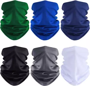6pcs Summer UV Protection Cooling Neck Gaiter Face Clothing Neck Gaiter Mask - Picture 1 of 12