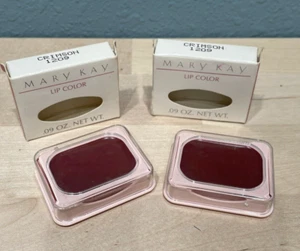 Mary Kay Lippenfarbe purpurrot 1229 Glamour kompakte Nachfüllpackungen 0,09 Oz. 2er Set NEU - Bild 1 von 4