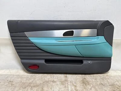 02 FORD THUNDERBIRD Driver painel de acabamento da porta frontal acabamento de alumínio Thunderbird azul - Imagem 1 de 4