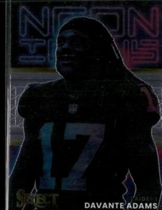 2022 Panini Select #NI-8 Davante Adams Neon Icons Prizm Base Las Vegas Raiders - Picture 1 of 2