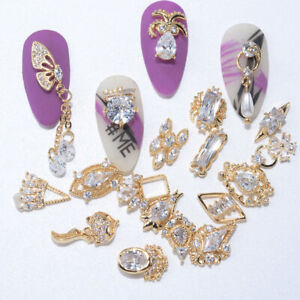Women Nail Art Gem Zircon Rhinestone Diamond Metal Jewelry Manicure Decor Tool ☆