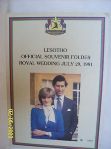 Prinz Charles & Prinzessin Dianas königliche Hochzeit Mappe von 1981 Neu! - Bild 1 von 6