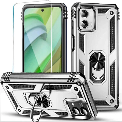 Funda para teléfono Motorola Moto G Stylus 5G 2024 2023 con soporte + vidrio templado Foto 1 de 4