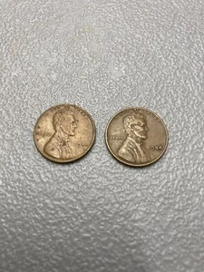 1944 Lincoln Wheat Penny Pair No Mint Mark - Picture 1 of 6