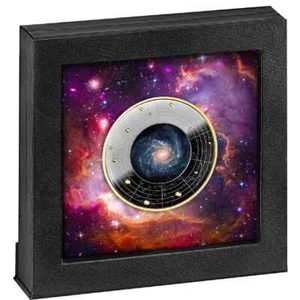 SPIRAL NGC 1232 EYE OF GOD GALAXY SERIES 2024 Silver Coin Cameroon - Picture 1 of 4