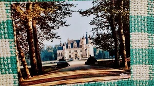 VINTAGE POST CARD CHENONCEAUX CHARMING VILLAGE LOCATED IN FRANCE  (CASTLES) - Picture 1 of 11