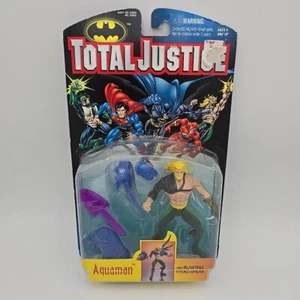 Total Justice League Aquaman Action Figure 1996 Kenner DC Comics Hasbro JLA USA - Picture 1 of 5