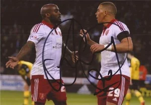 SHEFFIELD UNITED: JAMAL CAMPBELL-RYCE SIGNED 6x4 ACTION PHOTO+COA - Picture 1 of 1