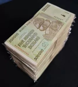Zimbabwe 1000 x 500000 dollari 2008 - a scelta - 76 1000 pezzi usati - Foto 1 di 3