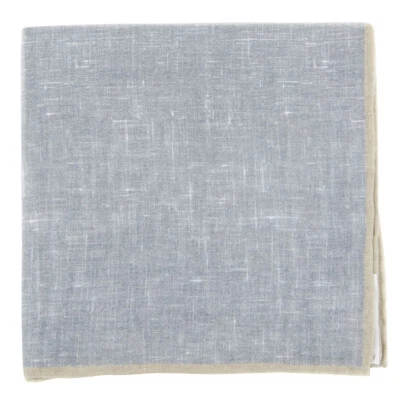 Fiori Di Lusso Gray Solid Linen Pocket Square - 12 3/8" x 12 3/8" (799) - Image 1 of 4