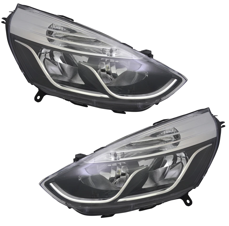 Scheinwerfer Set für Renault Clio 4 IV H7 H1 12-16 Chrom LWR Stellmotor Mot - Bild 1 von 4