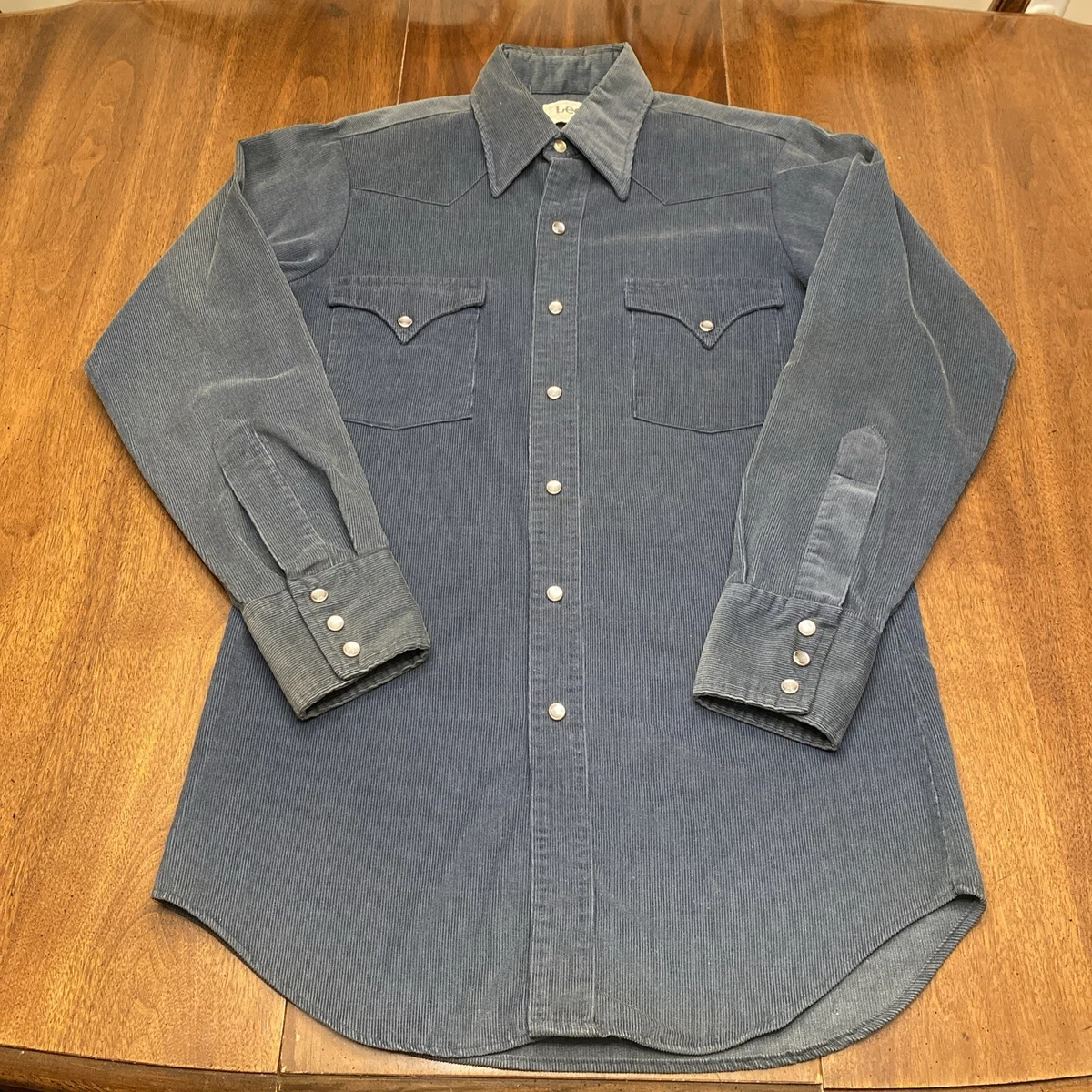 実寸XL 70s Powderhorn Corduroy Snap Down Corduroy Button-Up Casual Button-Down Shirts for Men for sale | eBay