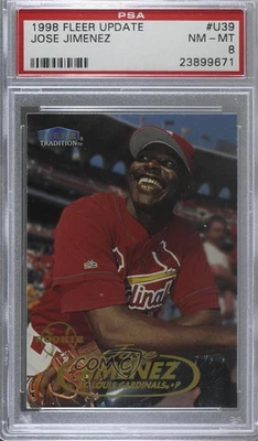 1998 Fleer Tradition Update Factory Set Jose Jimenez #U39 PSA 8 Rookie RC - Image 1 of 2