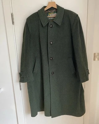 Gloverall Forest Green Loden Balmacaan Coat Size 44R/54R Raglan XL Overcoat Zug - Image 1 of 4