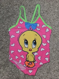 Vintage Looney Tunes Tweety Bird Mädchen Badeanzug von 1997 24 Monate - Bild 1 von 3