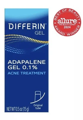 LOW PRICE Acne Treatment Gel, Retinoid  for Face with 0.1% Adapalene, 15g Tube - Image 1 of 4