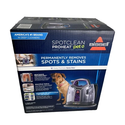 BISSELL SpotClean ProHeat Pet Portable Carpet Cleaner 2513W Stain Remover SEALED - Image 1 of 4