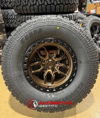 4) 17x9 Arena A109 Hustle rodas de bronze 35" pneus AT 6x5.5 Ford Bronco tamanho completo - Imagem 1 de 4