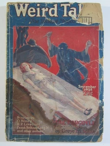 Weird Tales, v. 7 #3, Sept. 1925 FR "The Temple" by H.P. Lovecraft - Picture 1 of 6