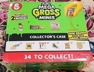 Mega Gross Minis Zuru 5 Surprise Miniatures Collectors Case Gross Jokes New - Picture 1 of 4