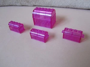 LEGO Schatzkiste Trans Pink 4 Stück 4738ac01 - Picture 1 of 4