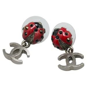 CHANEL COCO Mark Ladybug Pierce Women 【Used】 - Picture 1 of 5