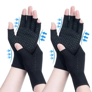 2 Pairs Arthritis Compression Gloves, for Arthritis, Rheumatoid, Osteoarthrit... - Picture 1 of 7